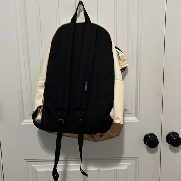 Jansport Bags New Jansport Backpack With Leather Bottom Coconut
